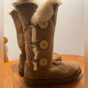 Chestnut Ugg Button boots